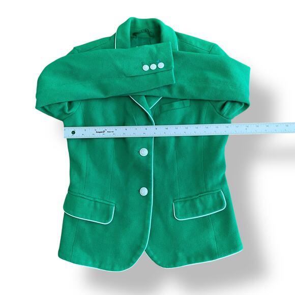 Gap Green The Academy Blazer Size 2 Twee, Preppy, Casual,‎ Office - Picture 3 of 8
